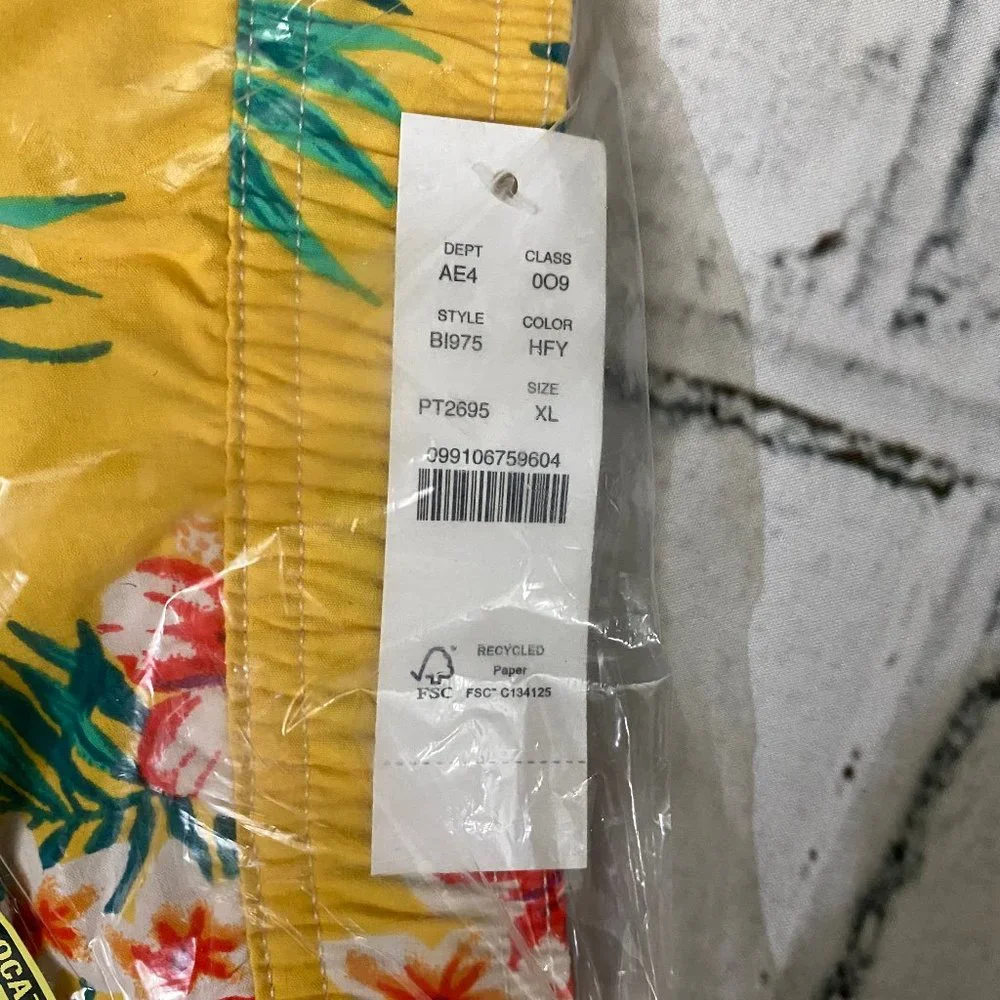 J. Crew Stretch Swim Trunk in floral print XL